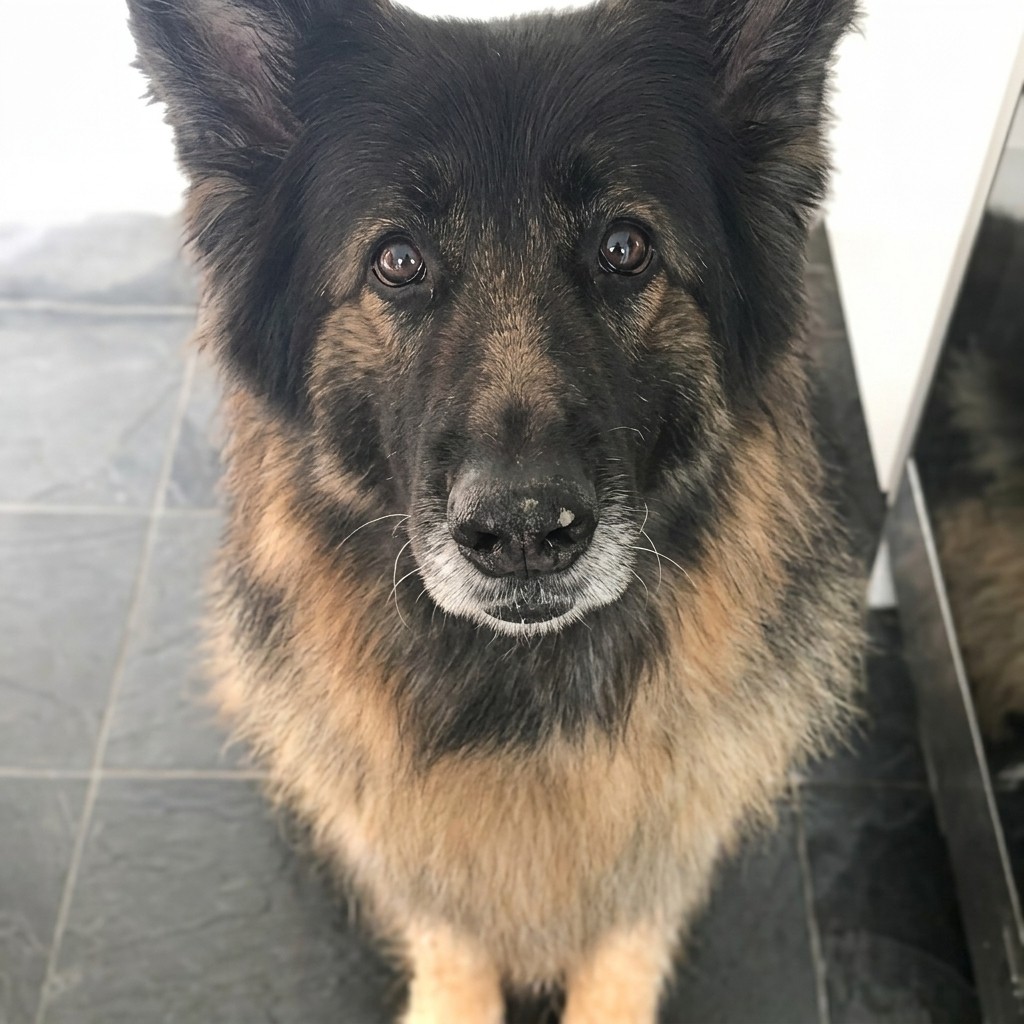 German Shepherd groomed at Ridgeway Dog Grooming Studio, Crawley